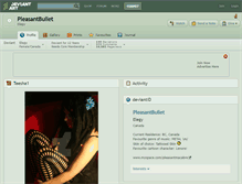 Tablet Screenshot of pleasantbullet.deviantart.com