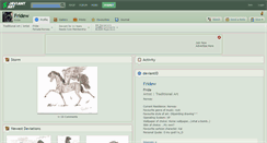 Desktop Screenshot of fridew.deviantart.com