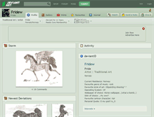Tablet Screenshot of fridew.deviantart.com