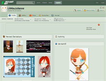 Tablet Screenshot of lilmissjulianne.deviantart.com