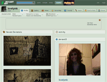 Tablet Screenshot of lovelymk.deviantart.com