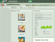 Tablet Screenshot of crashbandicoot-club.deviantart.com