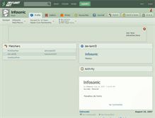Tablet Screenshot of infosonic.deviantart.com