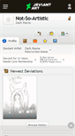 Mobile Screenshot of not-so-artistic.deviantart.com
