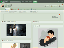 Tablet Screenshot of mybeckett.deviantart.com