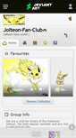 Mobile Screenshot of jolteon-fan-club.deviantart.com