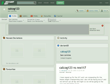 Tablet Screenshot of calcog123.deviantart.com