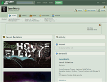 Tablet Screenshot of jannikarts.deviantart.com