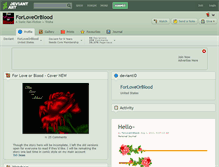 Tablet Screenshot of forloveorblood.deviantart.com