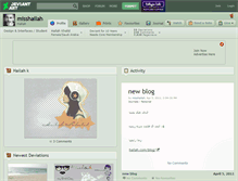 Tablet Screenshot of misshailah.deviantart.com