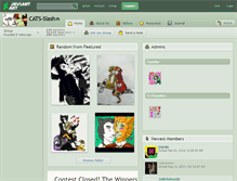 Tablet Screenshot of cats-slash.deviantart.com