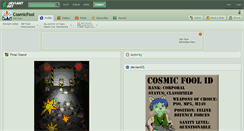 Desktop Screenshot of cosmicfool.deviantart.com