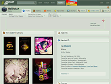 Tablet Screenshot of hellkatzx.deviantart.com