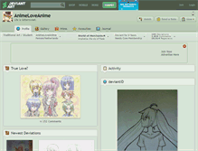 Tablet Screenshot of animeloveanime.deviantart.com