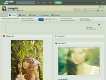 Tablet Screenshot of orangeish.deviantart.com
