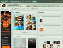 Tablet Screenshot of anything-alister.deviantart.com