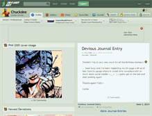 Tablet Screenshot of chuckdee.deviantart.com