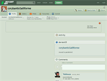 Tablet Screenshot of corybanticgalliforme.deviantart.com