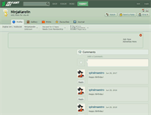 Tablet Screenshot of ninjakarelin.deviantart.com