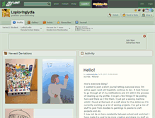 Tablet Screenshot of loplovinglydia.deviantart.com