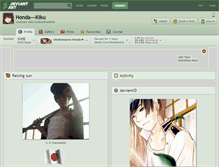 Tablet Screenshot of honda---kiku.deviantart.com