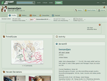 Tablet Screenshot of beesandjam.deviantart.com