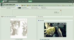 Desktop Screenshot of ff-last-order-club.deviantart.com