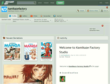 Tablet Screenshot of kamikazefactory.deviantart.com