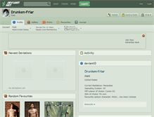 Tablet Screenshot of drunken-friar.deviantart.com