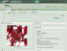 Tablet Screenshot of ambry.deviantart.com