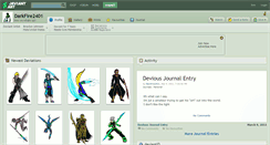 Desktop Screenshot of darkfire2401.deviantart.com