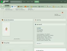 Tablet Screenshot of cyraax.deviantart.com