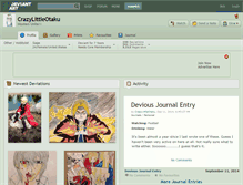 Tablet Screenshot of crazylittleotaku.deviantart.com