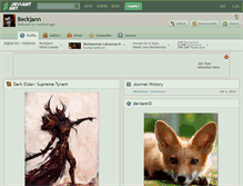 Tablet Screenshot of beckjann.deviantart.com