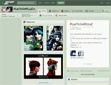 Tablet Screenshot of plasticgorillaz.deviantart.com