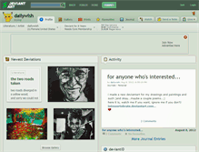 Tablet Screenshot of dailywish.deviantart.com