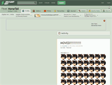 Tablet Screenshot of horsetail.deviantart.com