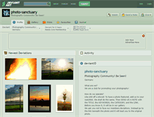 Tablet Screenshot of photo-sanctuary.deviantart.com
