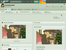 Tablet Screenshot of hershellayton.deviantart.com