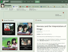 Tablet Screenshot of kinuyara.deviantart.com