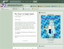 Tablet Screenshot of namikomoonfanclub.deviantart.com