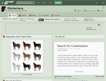 Tablet Screenshot of elitewarhorse.deviantart.com