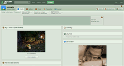 Desktop Screenshot of komate.deviantart.com