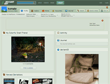 Tablet Screenshot of komate.deviantart.com