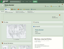 Tablet Screenshot of panty-monster.deviantart.com