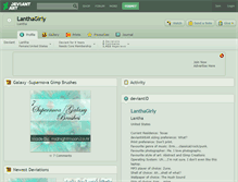 Tablet Screenshot of lanthagirly.deviantart.com