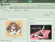 Tablet Screenshot of pirate-dolly.deviantart.com