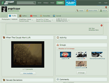 Tablet Screenshot of angelicque.deviantart.com