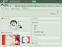 Tablet Screenshot of drhio.deviantart.com
