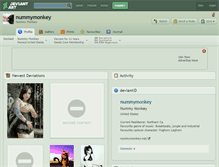 Tablet Screenshot of nummymonkey.deviantart.com